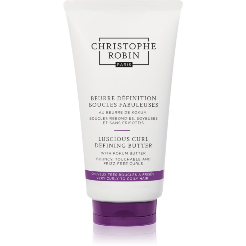 Christophe Robin Luscious Curl Defining Butter With Kokum Butter Shaping Butter For Wavy And Curly Hair 150 Ml