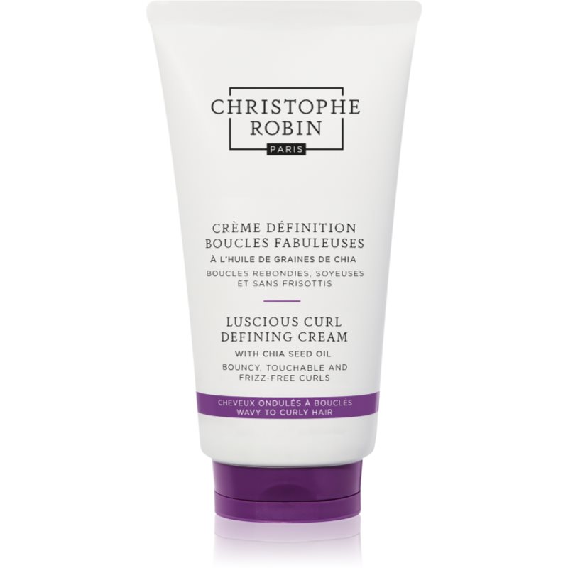 Christophe Robin Luscious Curl Defining Cream with Chia Seed Oil smoothing cream for wavy and curly 