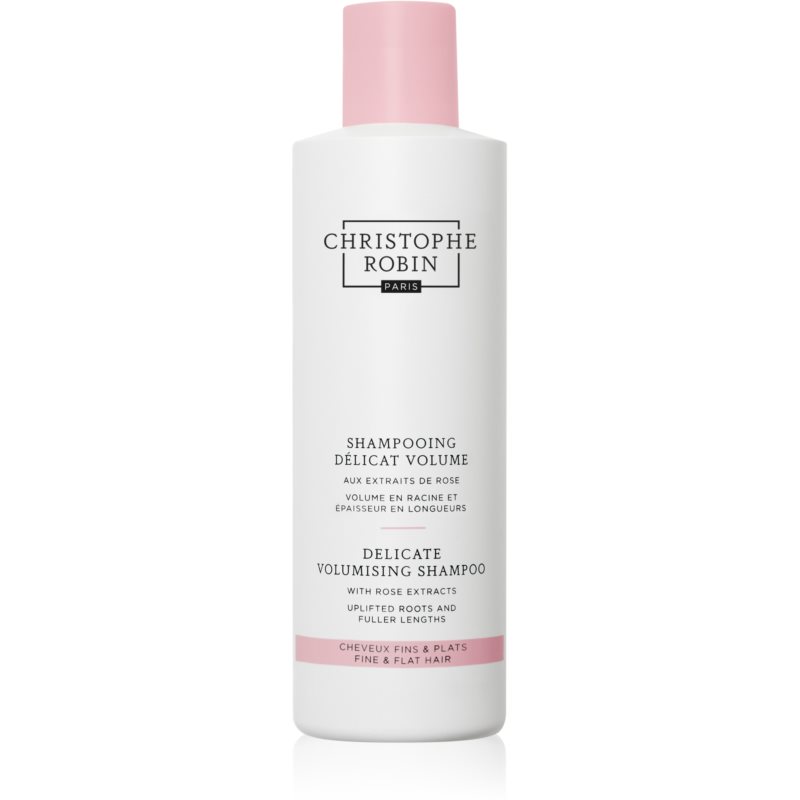 Christophe Robin Delicate Volumizing Shampoo with Rose Extracts sampon a dús hajért finom és lesimuló hajra 250 ml
