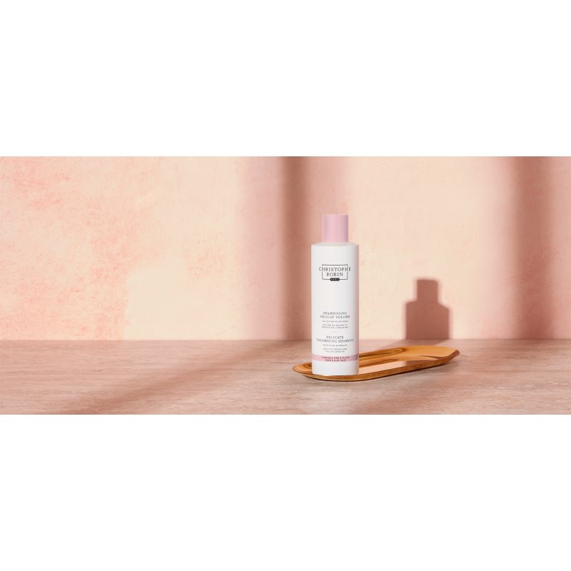 Christophe Robin Delicate Volumizing Shampoo with Rose Extracts volume shampoo for fine hair and hair without volume 250 ml