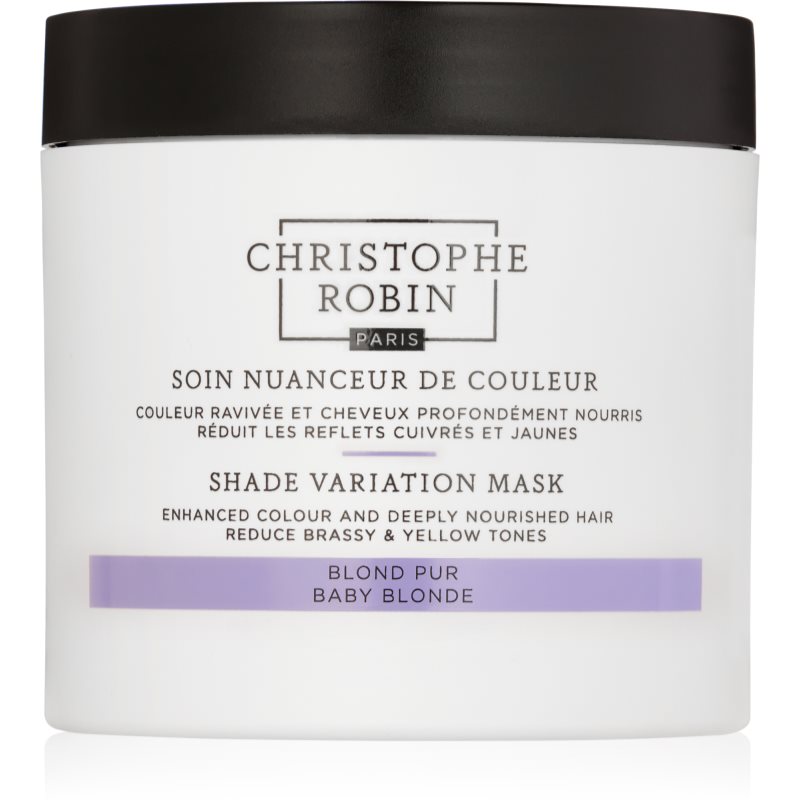 Christophe Robin Christophe Robin Shade Variation Mask θρεπτική κρεμώδης μάσκα για τα μαλλιά απόχρωση Baby Blond 250 ml