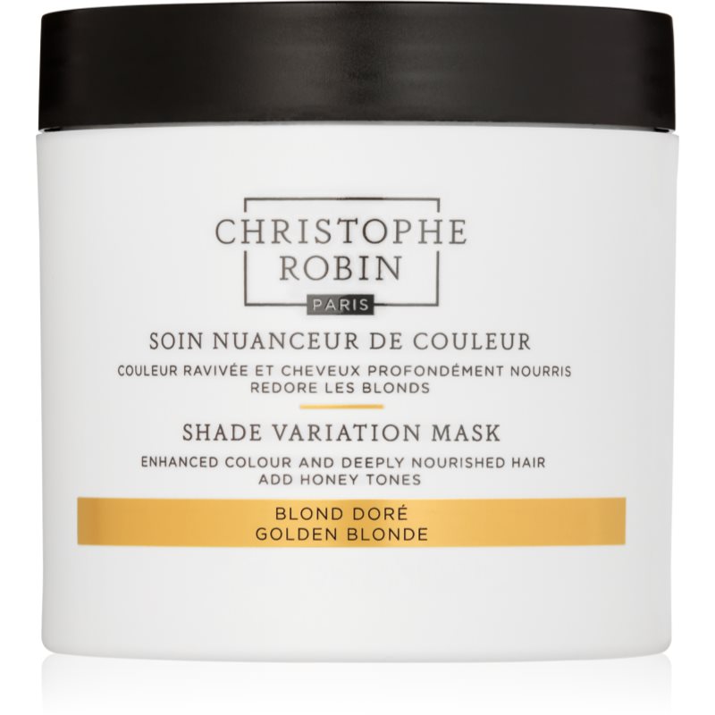 Christophe Robin Christophe Robin Shade Variation Mask θρεπτική κρεμώδης μάσκα για τα μαλλιά απόχρωση Golden Blond 250 ml