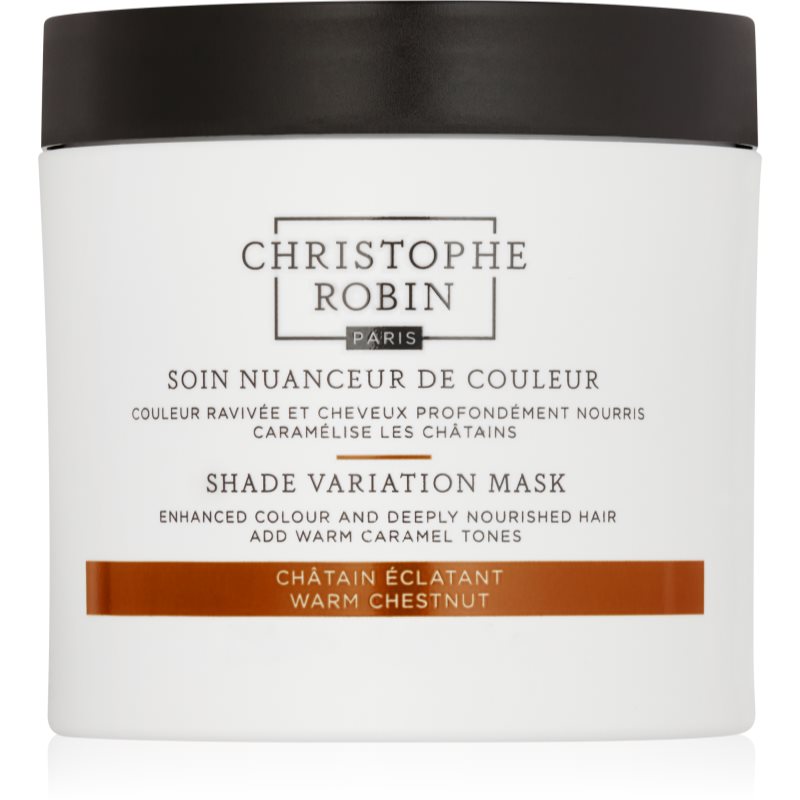 Christophe Robin Christophe Robin Shade Variation Mask θρεπτική κρεμώδης μάσκα για τα μαλλιά απόχρωση Warm Chesnut 250 ml