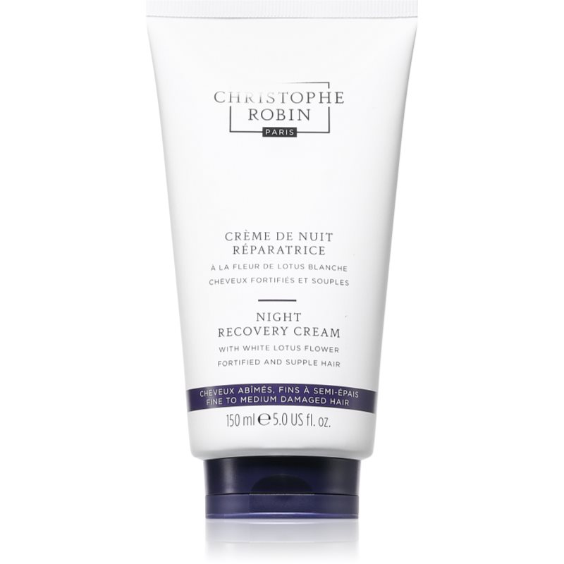 Christophe Robin Night recovery light cream noční regenerační krém na vlasy 150 ml
