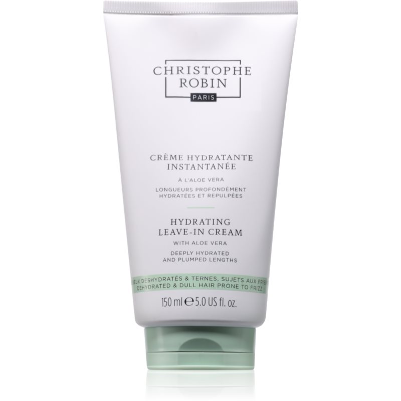 Christophe Robin Christophe Robin Hydrating Leave in cream κρέμα μαλλιών λάμψη για ξηρά και εύθρασατα μαλλιά 150 ml