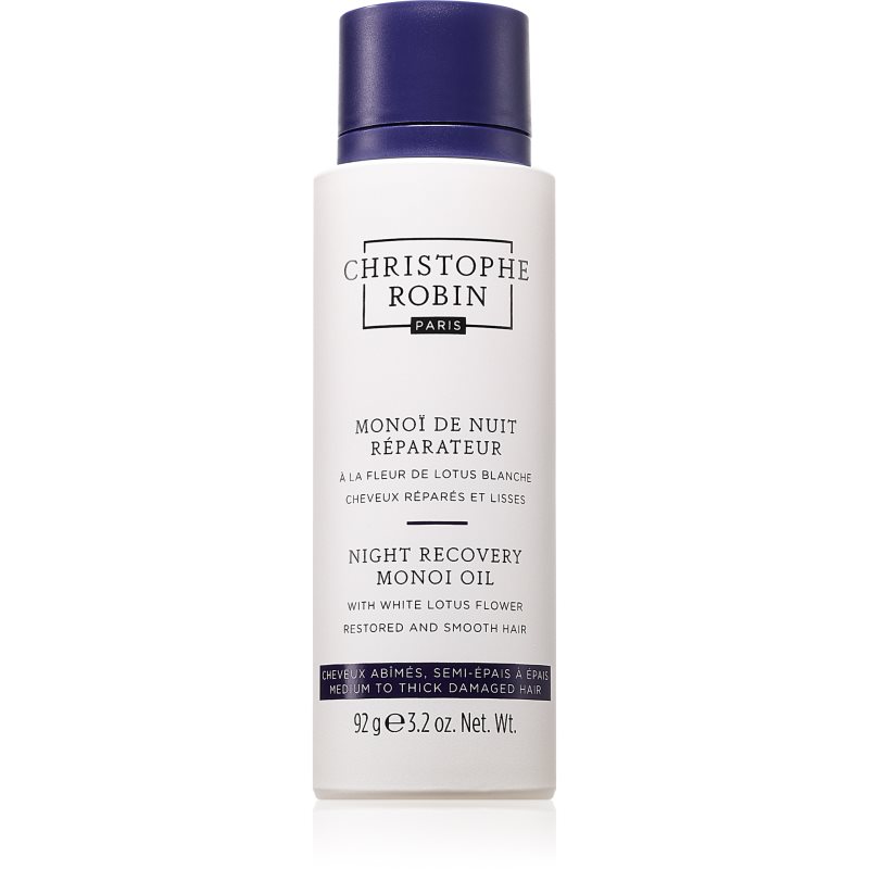 Christophe Robin Night recovery monoi oil noční regenerační péče na vlasy 92 g