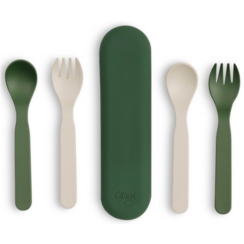 Citron Eco Cutlery Set прибор Green/ Cream 6m  5 бр.