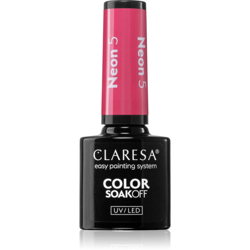 Claresa SoakOff UV/LED Color Neon gelový lak na nehty odstín 5 5 g