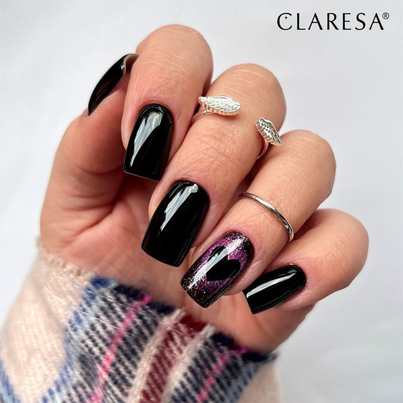 Claresa SoakOff UV/LED Color Black гелевий лак для нігтів відтінок 900 5 гр