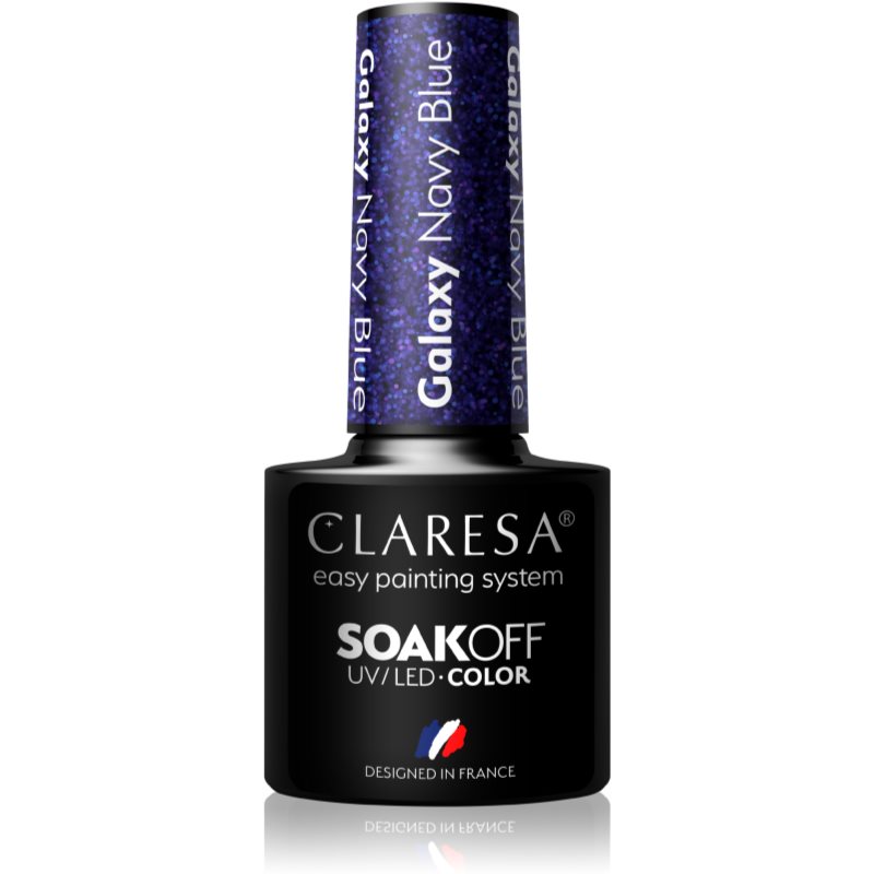 Claresa SoakOff UV/LED Color Galaxy гелевий лак для нігтів відтінок Navy Blue 5 гр
