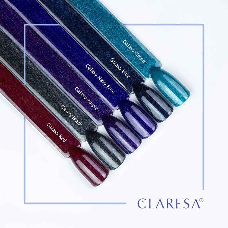 Claresa SoakOff UV/LED Color Galaxy Gel Nail Polish Shade Navy Blue 5 G