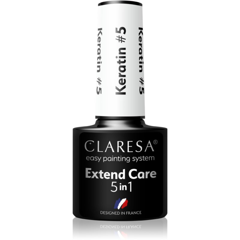 Claresa Extend Care 5 in 1 Keratin bazni lak za gel nokte s hranjivim učinkom nijansa 5 g