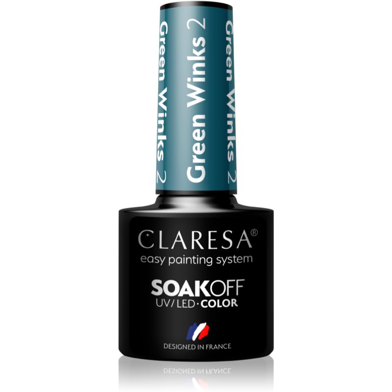 Claresa SoakOff UV/LED Color Green Winks гелевий лак для нігтів відтінок 2 5 гр