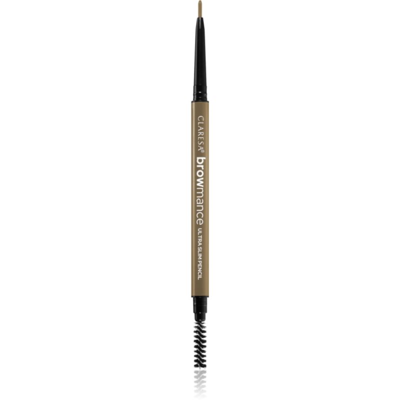 Claresa Browmance олівець для брів зі щіточкою відтінок 02 Medium Brown 0,07 гр