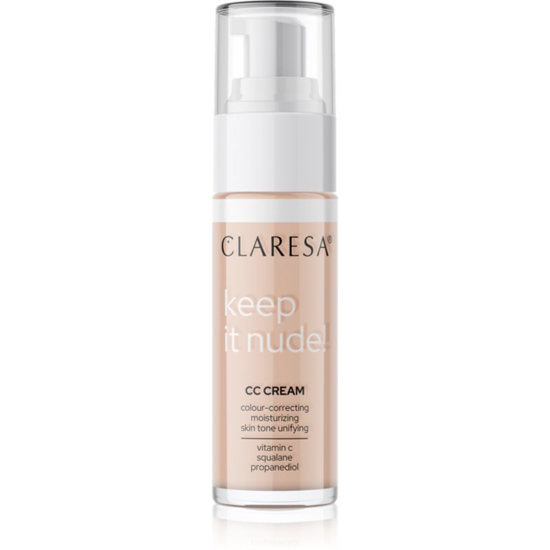 Claresa Keep It Nude зволожуючий тональний крем для вирівнювання тону шкіри відтінок 102 Warm Medium 33 гр