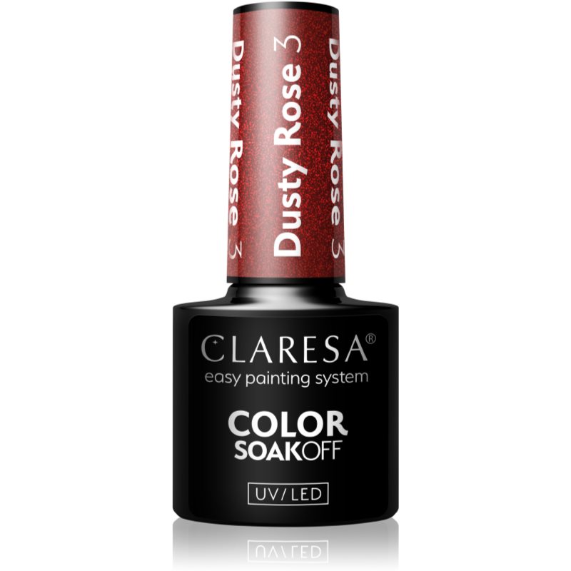 Claresa SoakOff UV/LED Color Dusty Rose гелевий лак для нігтів відтінок 3 5 гр