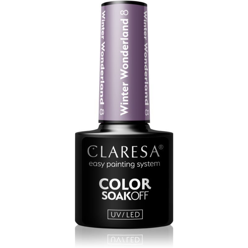 Claresa SoakOff UV/LED Color Winter Wonderland gel nail polish shade 8 5 g
