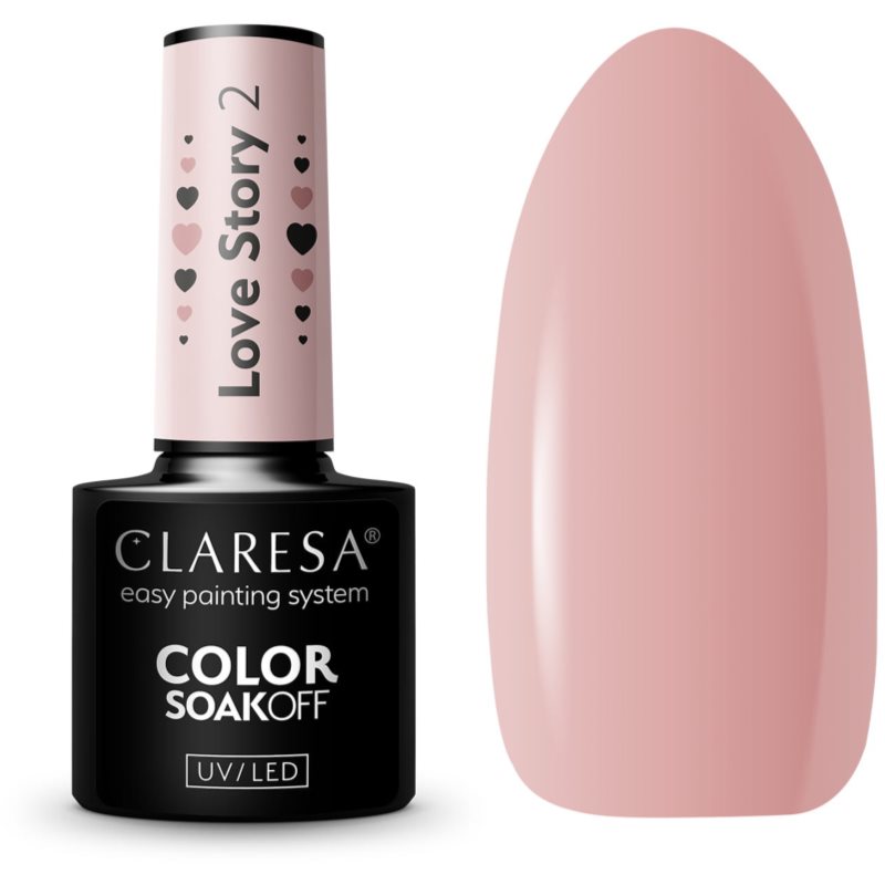 Claresa SoakOff UV/LED Color Love Story Gel Nail Polish Shade 2 5 G