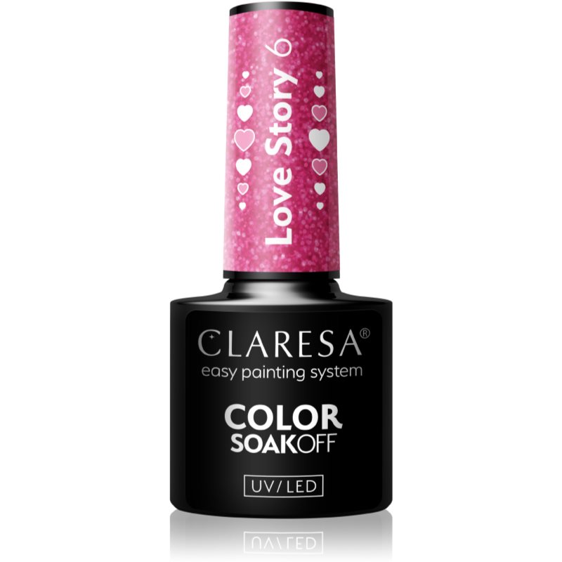 Claresa SoakOff UV/LED Color Love Story géles körömlakk árnyalat 6 5 g
