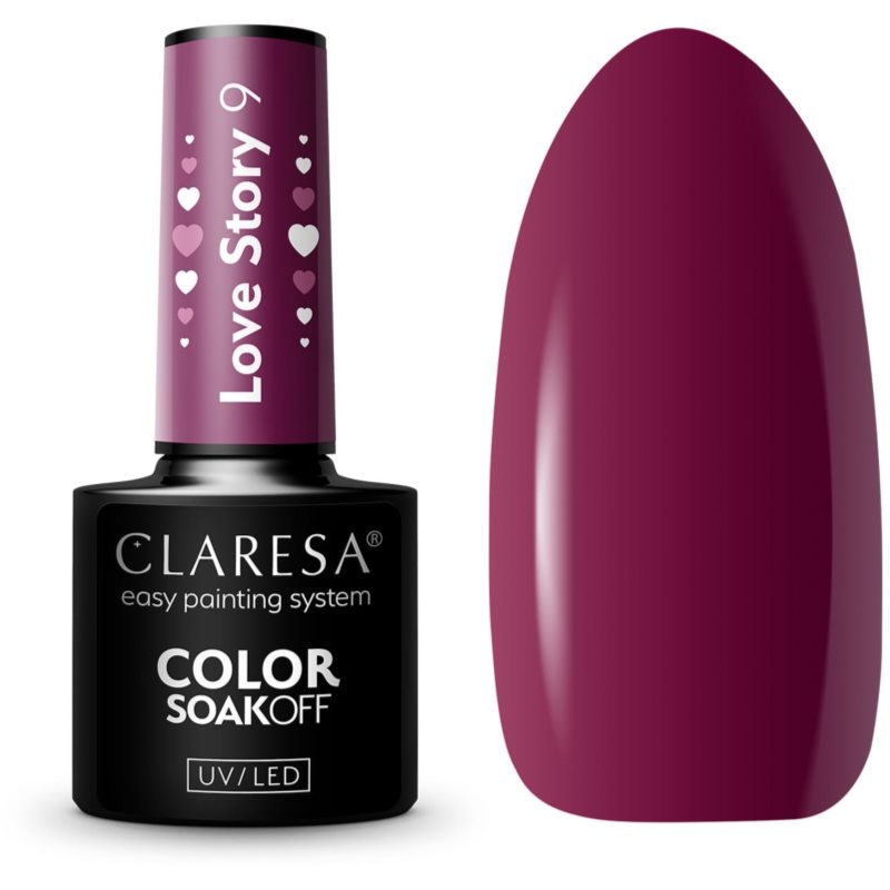 Claresa SoakOff UV/LED Color Love Story Vernis à Ongles Gel Teinte 9 5 G