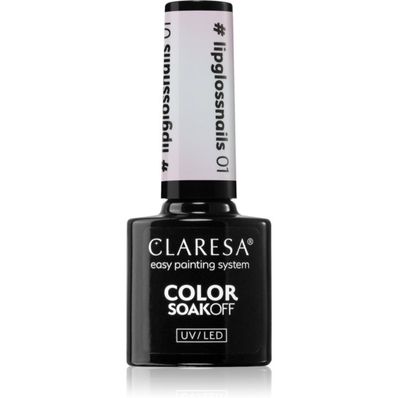 Claresa SoakOff UV/LED Color #lipglossnails гел лак за нокти цвят 01 5 гр.