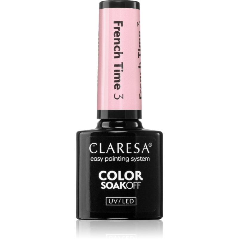 Claresa SoakOff UV/LED Color French Time Geleneglelak til UV/LED hærdning Skygge 3 5 g