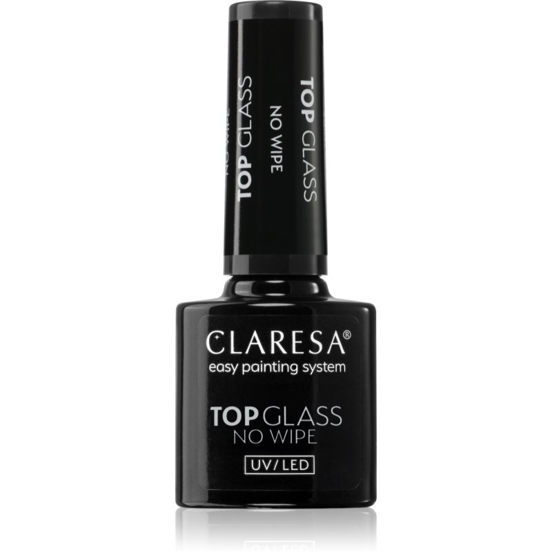 Claresa UV/LED Top Glass No Wipe fényvédő fedő zselés lakk 5 g