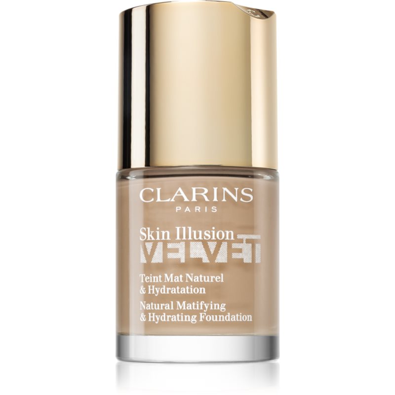 Clarins Skin Illusion Velvet матуючий тональний крем з поживним ефектом відтінок 112.3N 30 мл