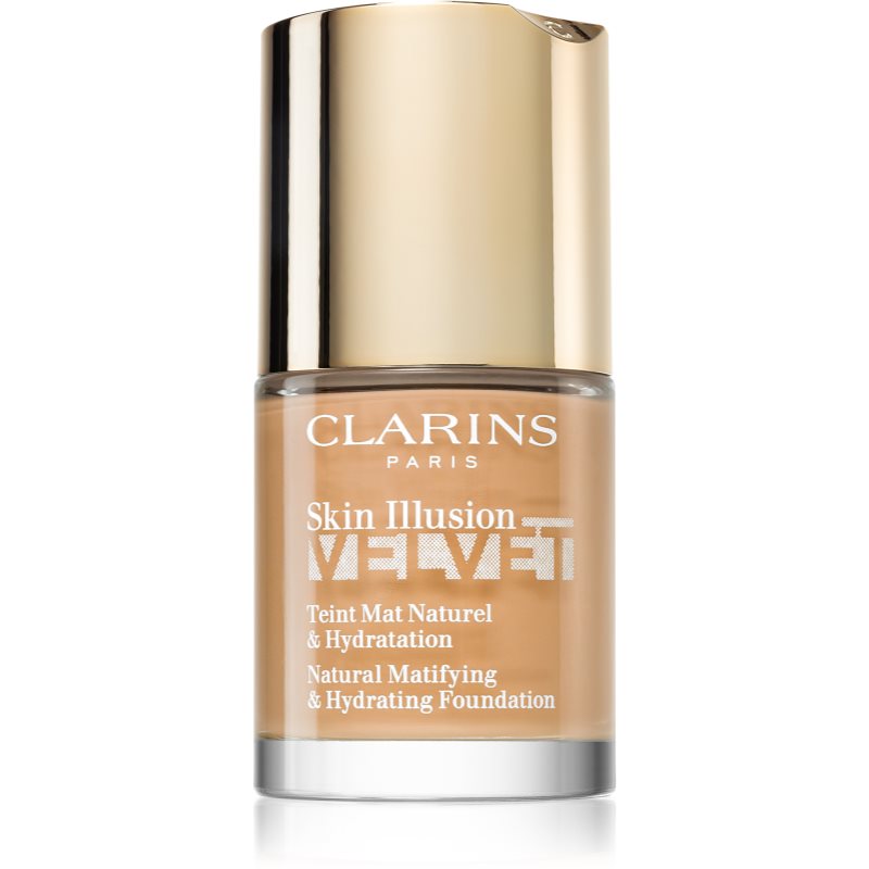 Clarins Skin Illusion Velvet матуючий тональний крем з поживним ефектом відтінок 105N 30 мл