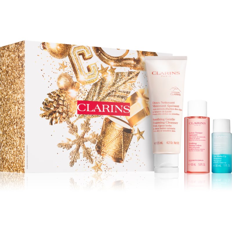 Clarins Cleansing Collection dárková sada pro citlivou pleť a oči