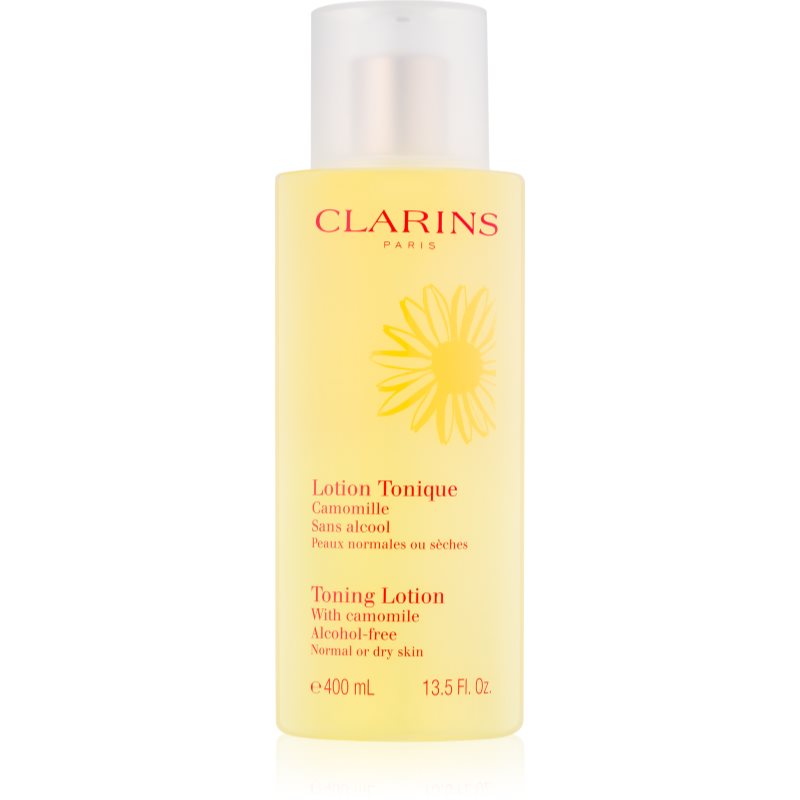 

Clarins Toning Lotion with Camomile тонізуюча вода - догляд з екстрактом ромашки для нормальної та сухої шкіри