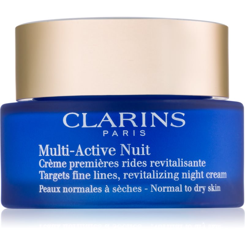 Clarins Multi-Active Night нічний відновлюючий крем проти мілких зморшок для нормальної та сухої шкіри 50 мл