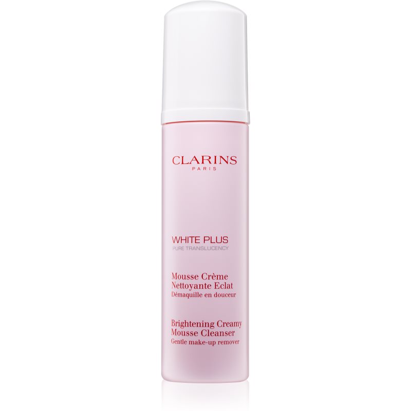 Clarins White Plus Pure Translucency Brightening Creamy Mousse Cleanser очищаюча пінка для всіх типів шкіри 150 мл