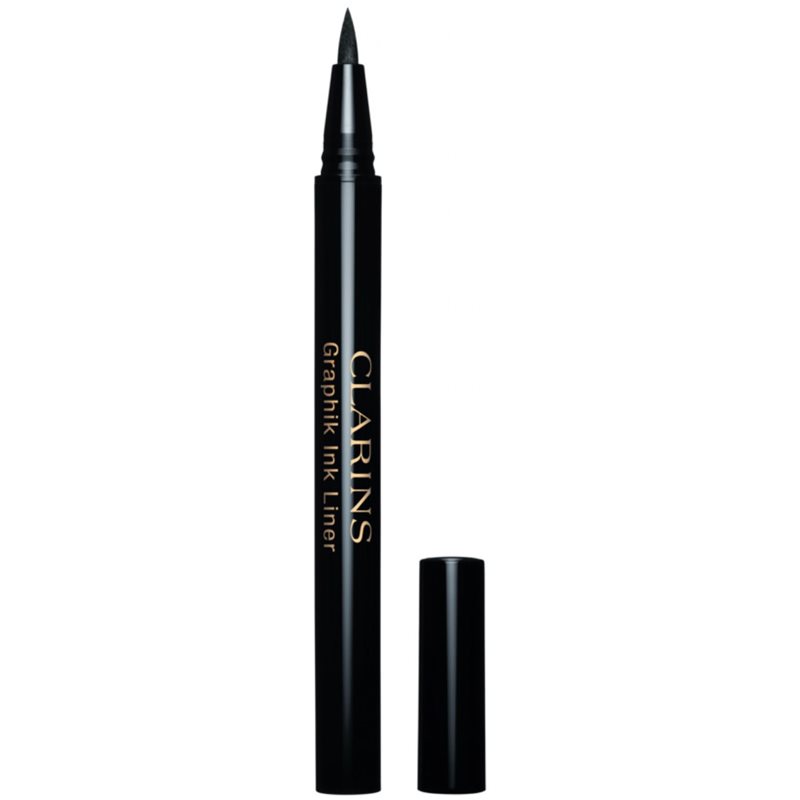 Clarins Graphik Ink Liner Liquid Eyeliner Pen dlouhotrvající oční linky ve fixu odstín 01 Intense Black 0.4 ml