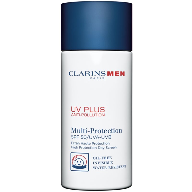 Clarins Men UV Plus ochranný pleťový krém s UVA a UVB filtry SPF 50 50 ml