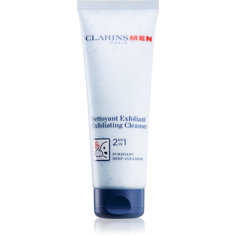 

Clarins Men Exfoliating Cleanser очищуючий пілінг для шкіри обличчя 2 в 1