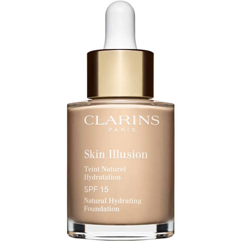Clarins Skin Illusion Natural Hydrating Foundation rozjasňující hydratační make-up SPF 15 odstín 105N Nude 30 ml