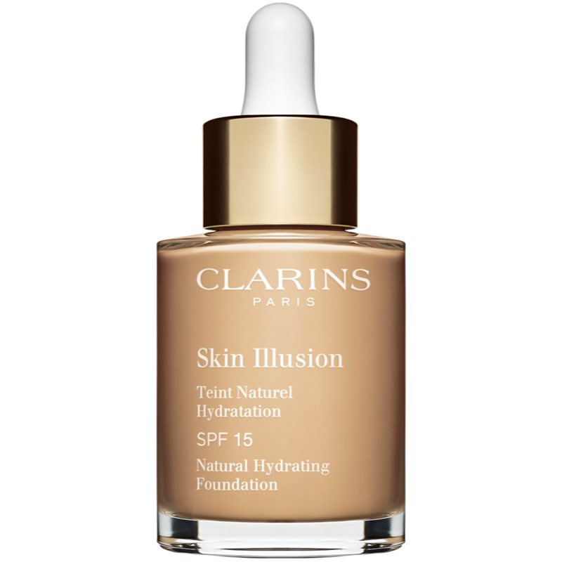 Clarins Skin Illusion Natural Hydrating Foundation rozjasňujúci hydratačný make-up SPF 15 odtieň 106N Vanilla 30 ml