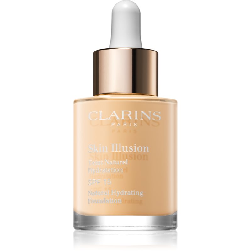 

Clarins Skin Illusion Natural Hydrating Foundation роз'яснюючий тональний крем SPF 15 відтінок 108 Sand