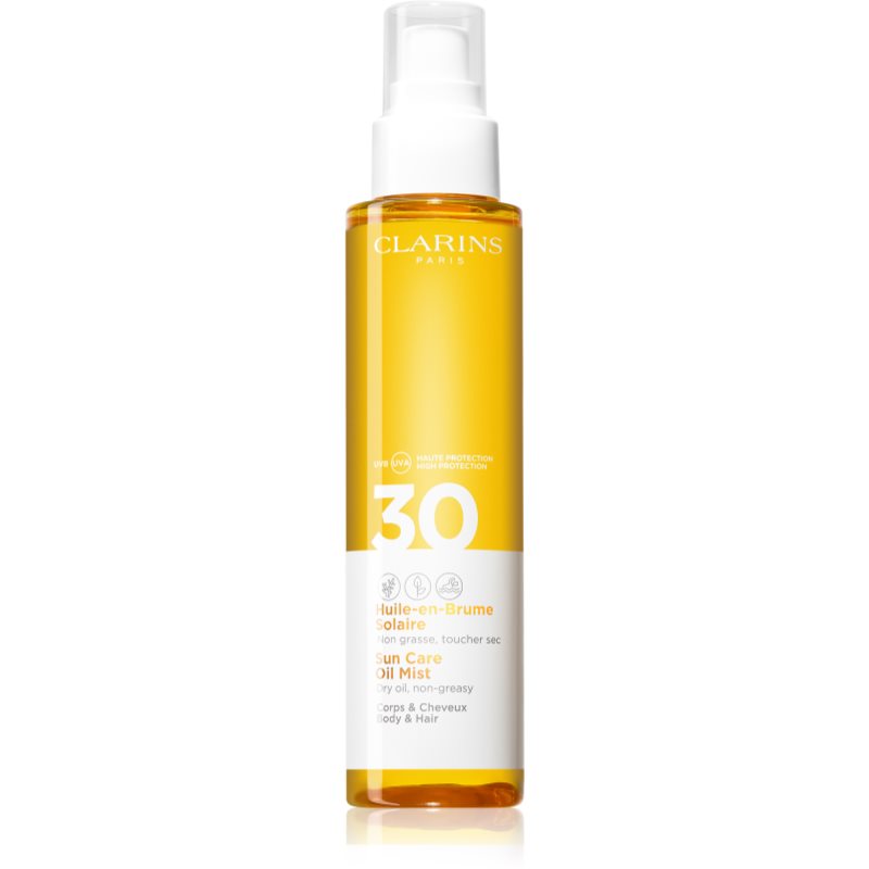 Clarins Sun Care Oil Mist dry oil for hair and body SPF 30 150 ml female
