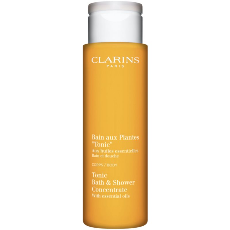 Clarins Tonic Bath & Shower Concentrate sprchový a koupelový gel s esenciálními oleji 200 ml