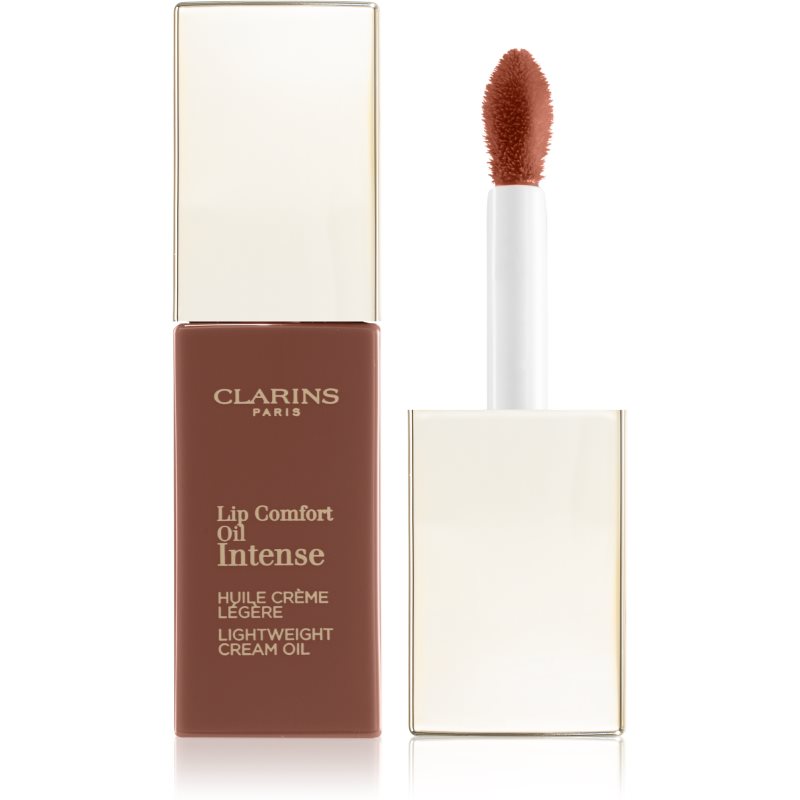 Clarins Lip Comfort Oil Intense блиск для губ на основі олійки з поживним ефектом відтінок 01 Intense Nude 6 мл