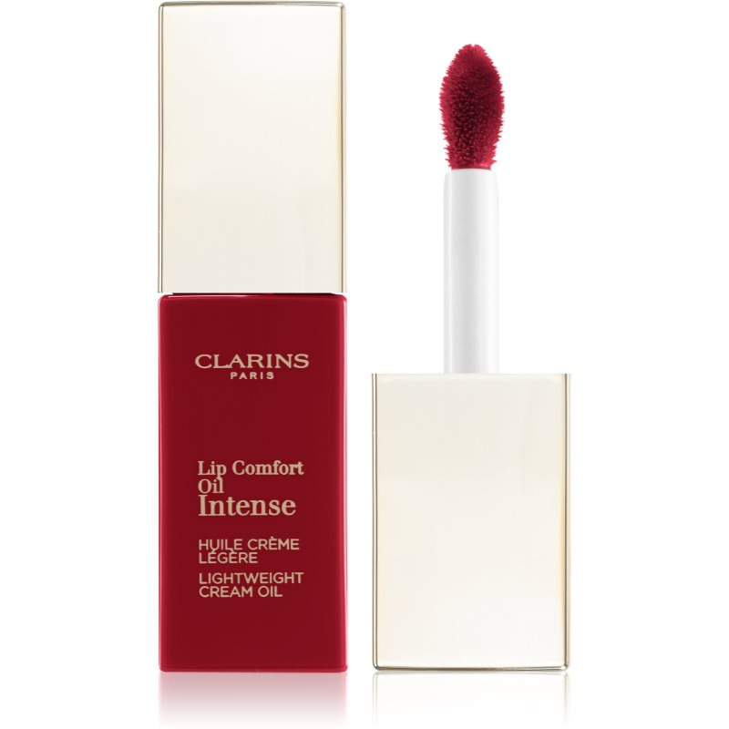 Clarins Lip Comfort Oil Intense блиск для губ на основі олійки з поживним ефектом відтінок 07 Intense Red 6 мл