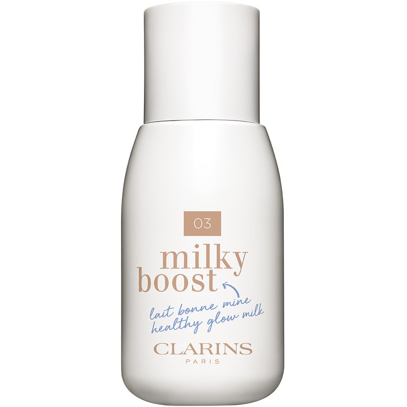 Clarins Milky Boost tónovacie mlieko pre zjednotenie farebného tónu pleti odtieň 03 Milky Cashew 50 ml