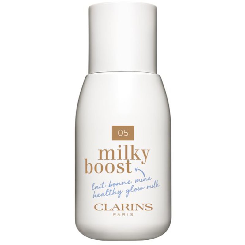 Clarins Milky Boost tónovací mléko pro sjednocení barevného tónu pleti odstín 05 Milky Sandalwood 50 ml