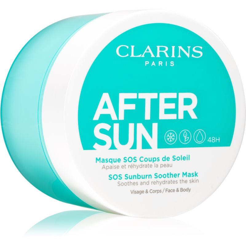 Clarins After Sun SOS Sunburn Soother Mask успокояваща маска след слънчеви бани 100 мл.