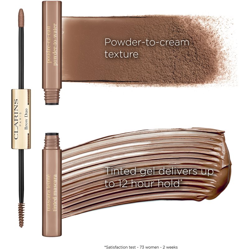 Clarins Brow Duo Augenbrauen Trimmer-Set für Fixation und Form Farbton 02 - Auburn 2.8 g
