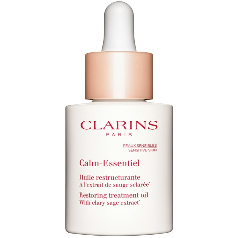 Clarins Calm-Essentiel Restoring Treatment Oil maitinamasis veido aliejus raminamojo poveikio 30 ml