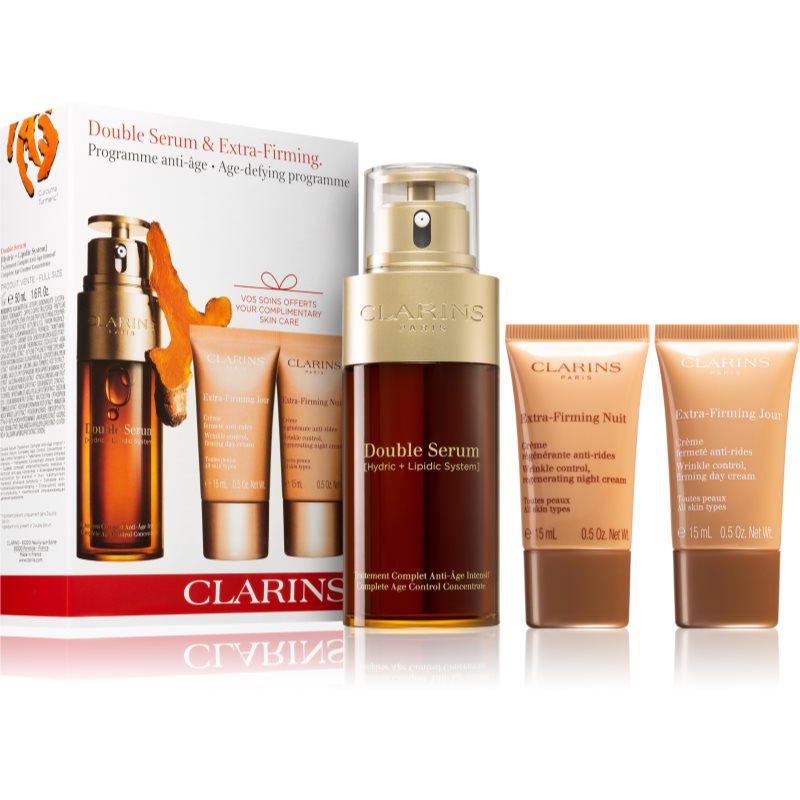 

Clarins Double Serum & Extra Firming Age-defying Programme набір (проти старіння шкіри)