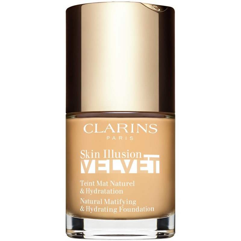 Clarins Skin Illusion Velvet tekutý mejkap s matným finišom s vyživujúcim účinkom odtieň 101W 30 ml